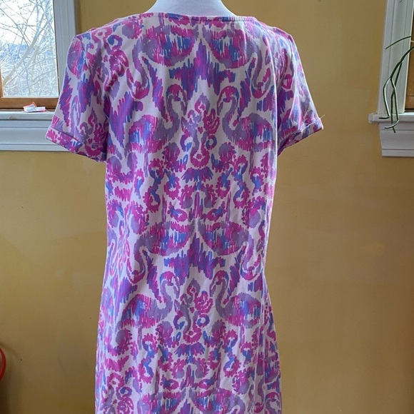 Lilly Pulitzer Tammy Amethyst Beach Purple Pink Short Sleeve Medium - Picture 8 of 10
